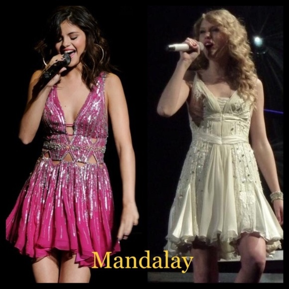 Vintage 90s Y2K Boho Glam Party Dress Mandalay - Picture 6 of 12